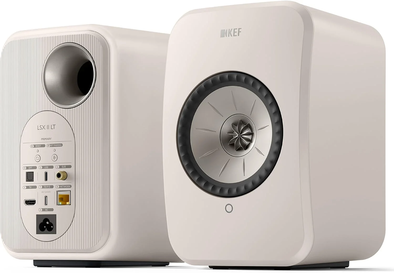 اسپیکرهای HiFi بی سیم KEF LSX II LT - جفت (سفید سنگی)