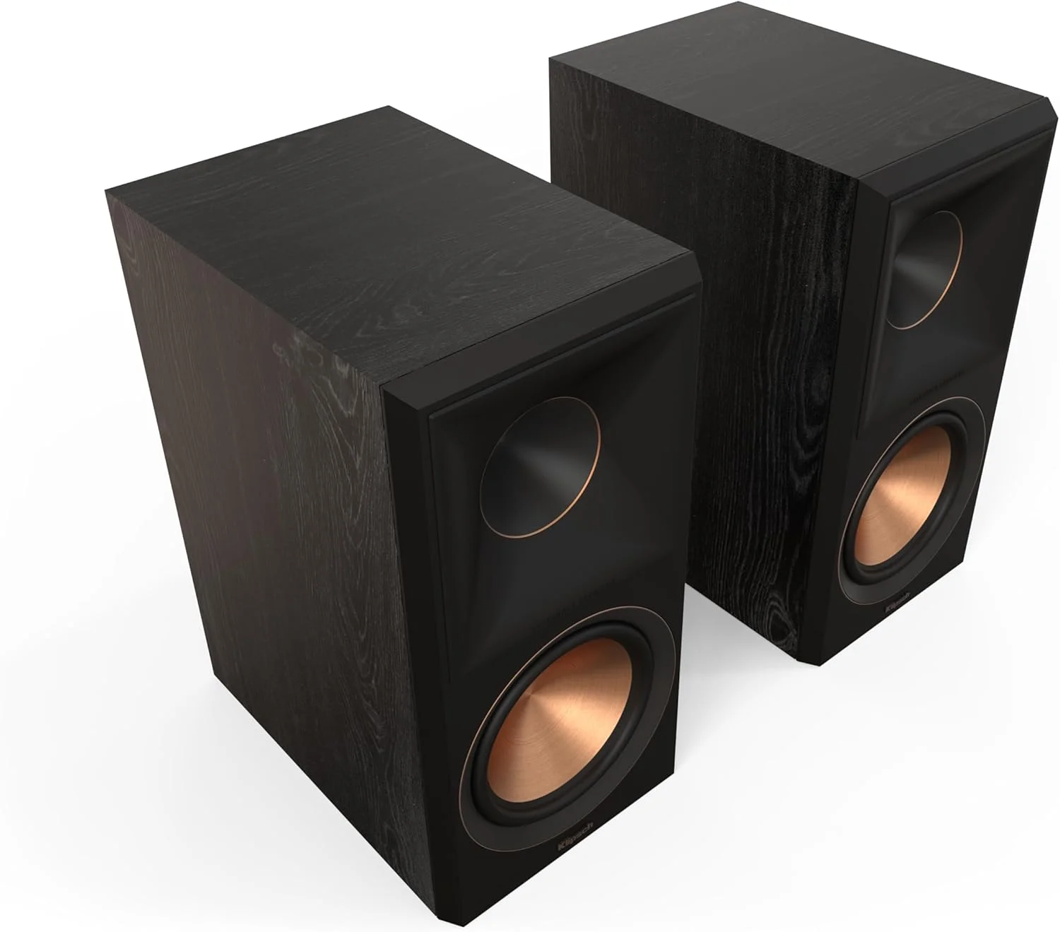 جفت بلندگوی قفسه کتابی Klipsch Reference Premiere RP-600M II با هورن تراکتريکس هيبريد 90° x 90° بزرگتر و ووفر 6.5 اینچی سرامتالیک برای صدای سینمای خانگی پویا، رنگ مشکی، سیمی