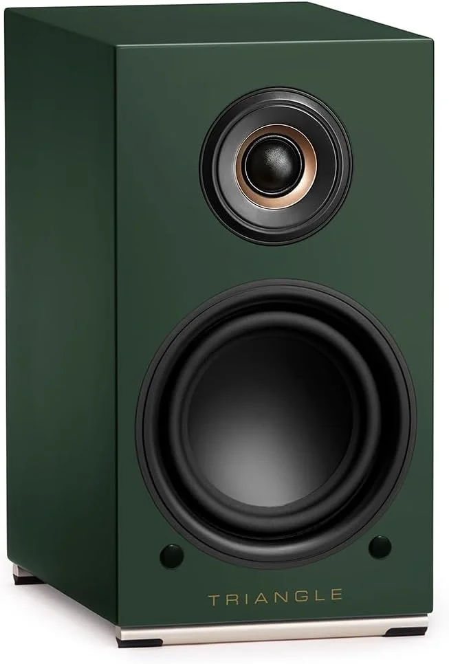اسپیکر بی‌سیم Triangle Audio AIO TWIN با توان 2x50 وات، اتصال بلوتوث و وای‌فای و خروجی صدا ساب ووفر (سبز انگلیسی)