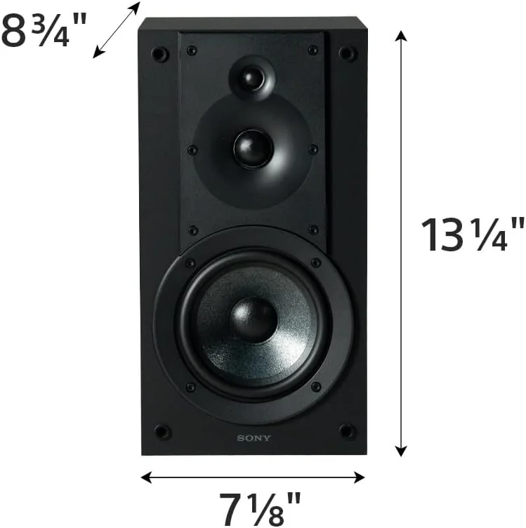 اسپیکرهای قفسه ای 3-Way 3-Driver Hi-res سونی مدل SS-CS5M2 (جفت)، مدل 2025