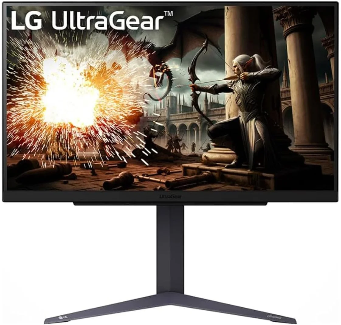 مانیتور گیمینگ ال‌جی UltraGear مدل 27GS75Q، ۲۷ اینچ، 1440p، ۱۸۰ هرتز، زمان پاسخ‌دهی ۱ میلی‌ثانیه، نمایشگر IPS، HDR 10، سازگار با NVIDIA G-Sync و AMD FreeSync، صرفه‌جویی هوشمند در انرژی، DisplayPort، HDMI