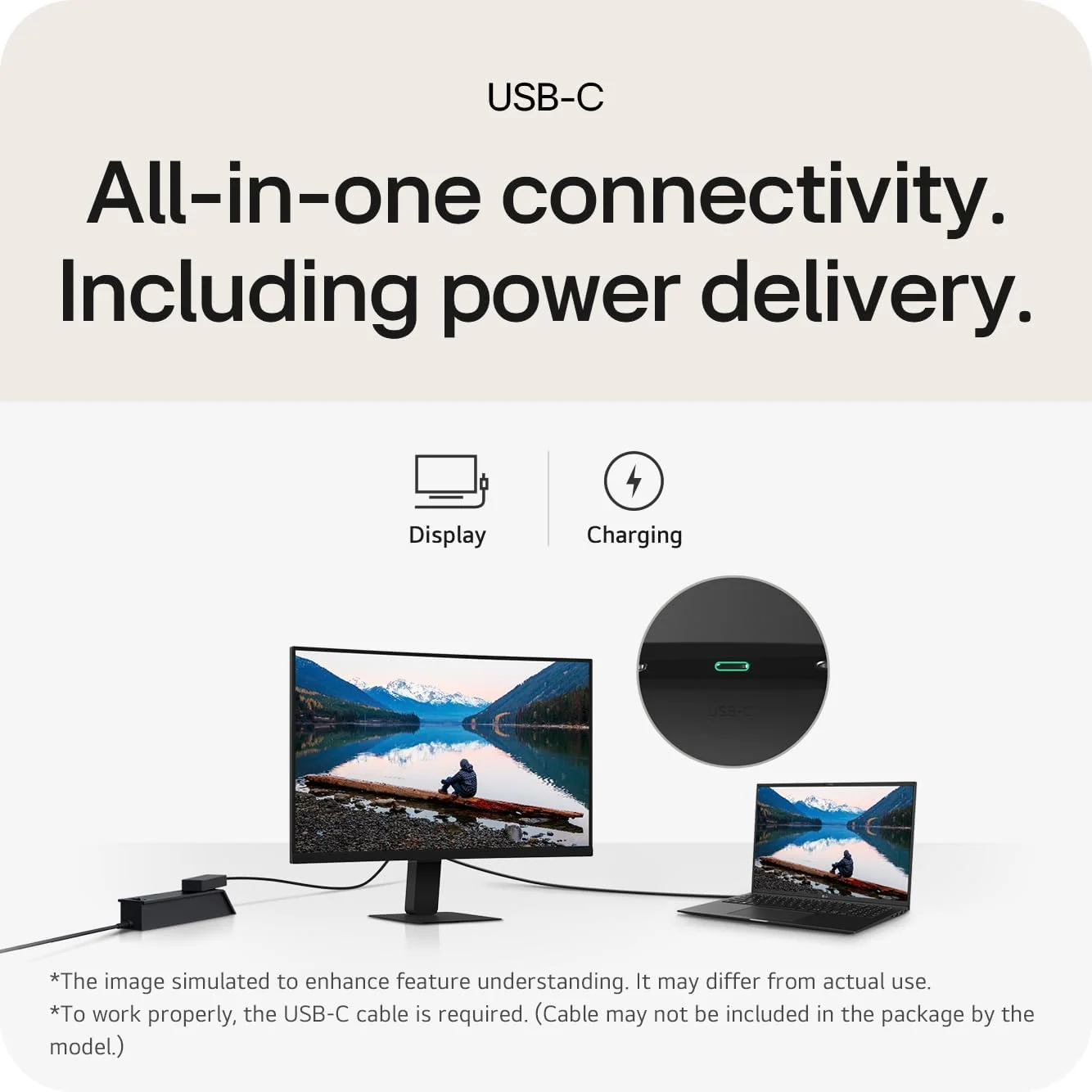 مانیتور 24 اینچ VA FHD [1920X1080] - 16:9 5MS 3000:1 HDMI/USB TYPE-C - تصویر 3