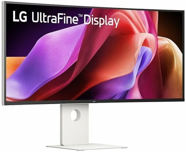 مانیتور فوق عریض 40 اینچی ال‌جی مدل UltraWide™ 40U990A-W.AEU - پنل IPS با رزولوشن WUHD (5120x2160)، زمان پاسخگویی 5 میلی‌ثانیه، نرخ بروزرسانی 120 هرتز، DisplayHDR™600 و پوشش 99% فضای رنگی DCI-P3 (CIE1976)، FreeSync Premium