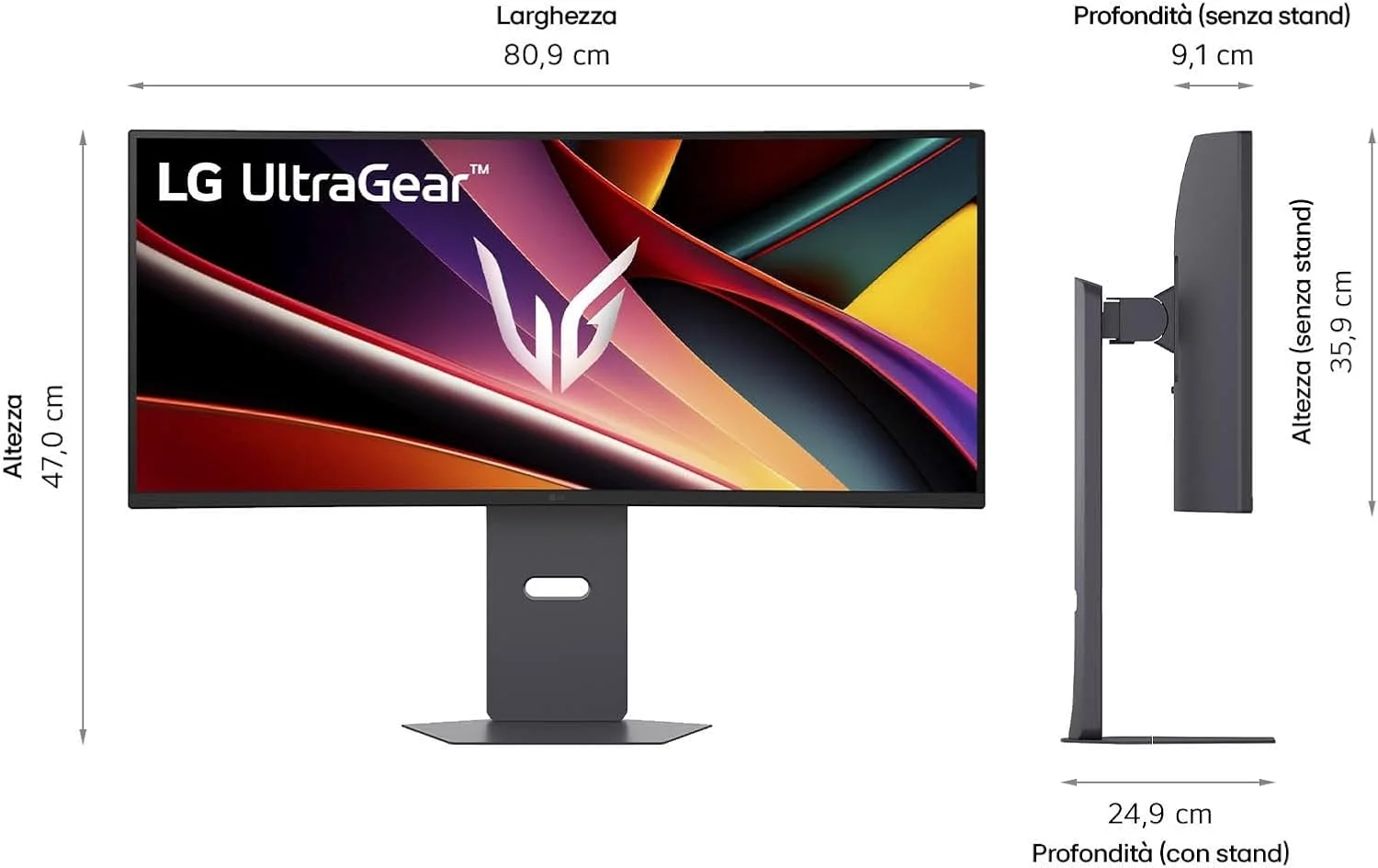 مانیتور گیمینگ ۳۴ اینچی ال‌جی UltraGear 34G600A-B.AEU - پنل VA با رزولوشن QHD (3440 x 1440)، زمان پاسخگویی ۵ میلی‌ثانیه GtG، نرخ تازه‌سازی ۱۶۰ هرتز، HDR 10، پوشش ۹۹% sRGB (CIE1931)، FreeSync Premium