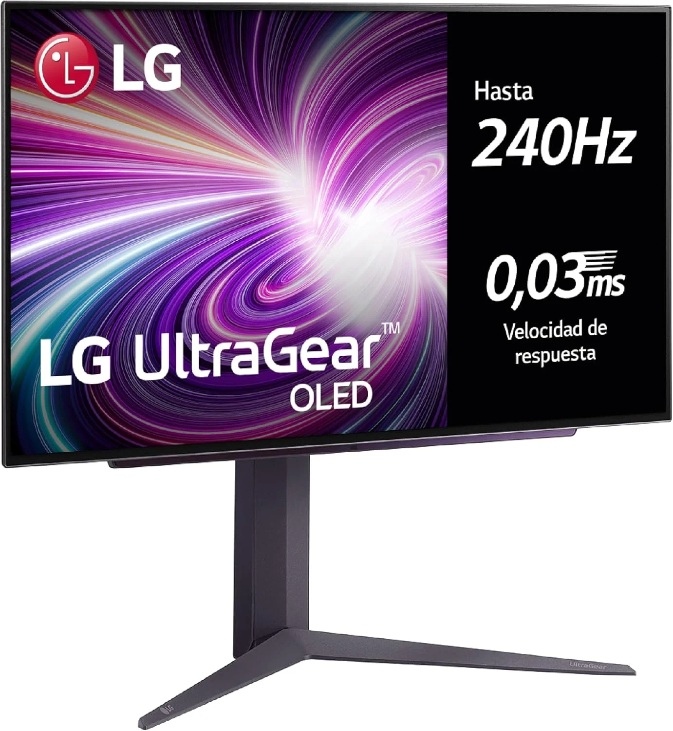 LG Electronics 27GS93QE-B.AEU Ultragear OLED Gaming Monitor 27 Inches, 2560 x 1440, 16:9, 0.03 ms GtG, 240 Hz, HDR10, DisplayHDR400 True Black, DCI-P3 98.5%, NVIDIA G-Sync, AMD FreeSync Black