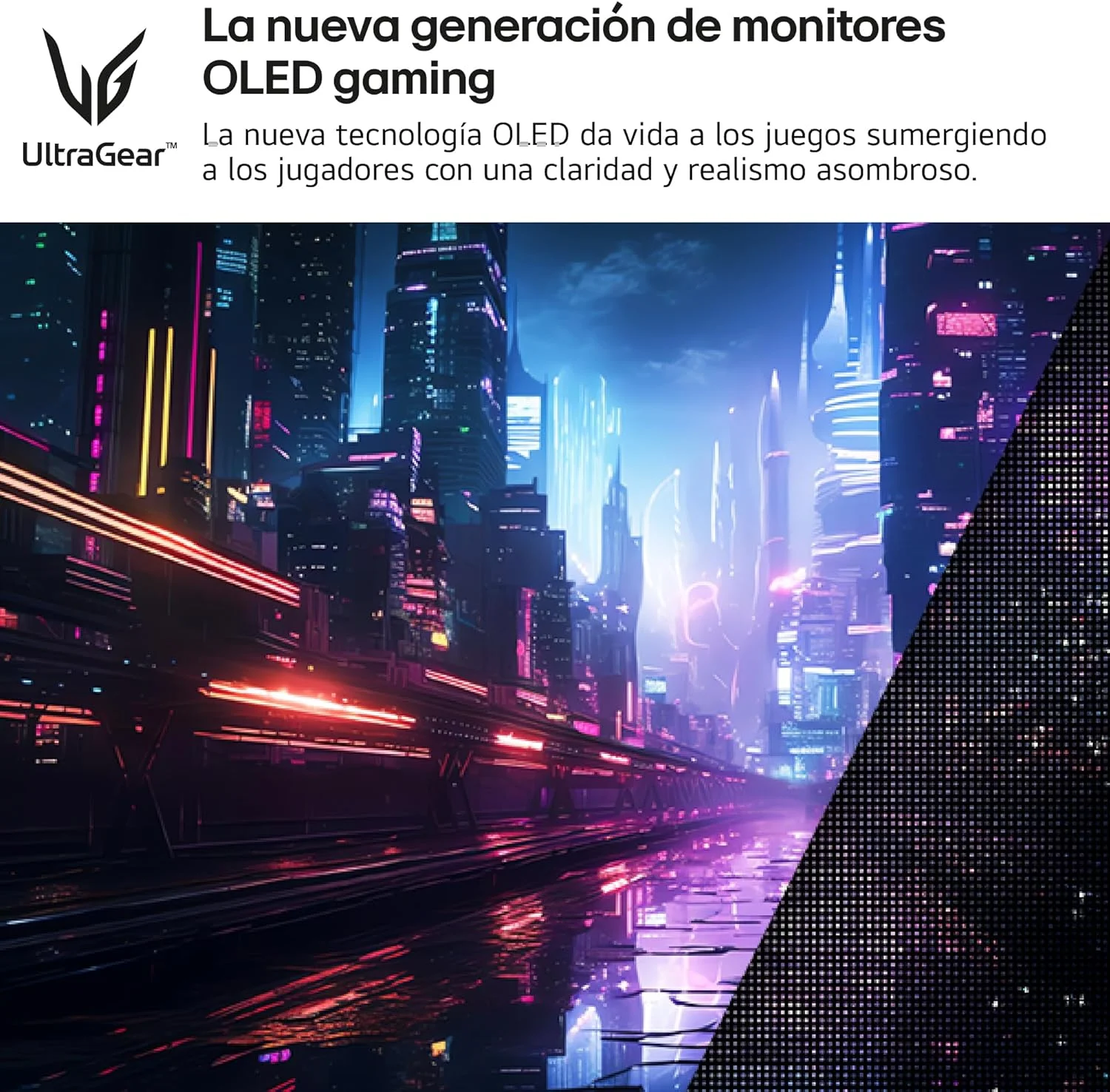 LG Electronics 27GS93QE-B.AEU Ultragear OLED Gaming Monitor 27 Inches, 2560 x 1440, 16:9, 0.03 ms GtG, 240 Hz, HDR10, DisplayHDR400 True Black, DCI-P3 98.5%, NVIDIA G-Sync, AMD FreeSync Black