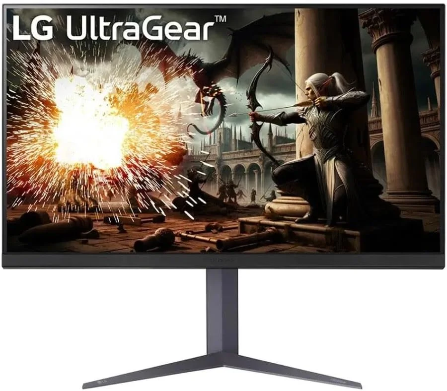 مانیتور گیمینگ ۳۲ اینچ ال‌جی UltraGear™ مدل 32GS75Q-B.AEU - پنل IPS با رزولوشن QHD (2560 x 1440)، زمان پاسخگویی ۱ میلی‌ثانیه، نرخ بروزرسانی ۱۸۰ هرتز، DisplayHDR™ 400، پوشش ۹۹ درصدی sRGB (CIE1931)، سازگار با AMD FreeSync و NVIDIA G-Sync
