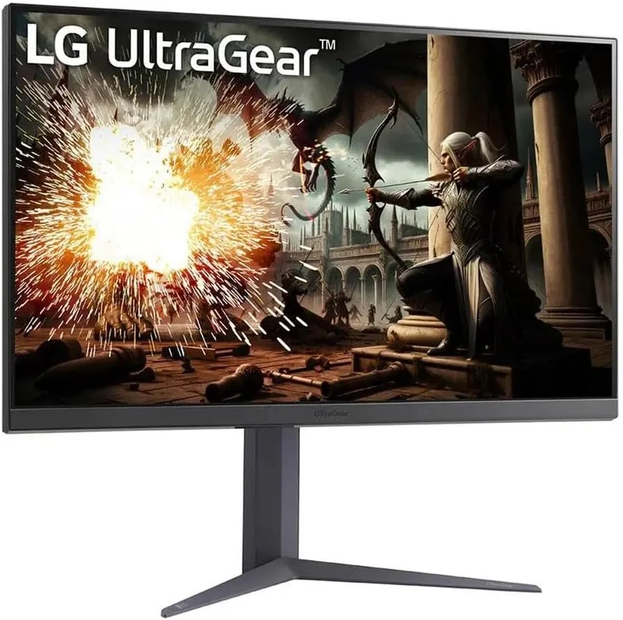 مانیتور گیمینگ ۳۲ اینچ ال‌جی UltraGear™ مدل 32GS75Q-B.AEU - پنل IPS با رزولوشن QHD (2560 x 1440)، زمان پاسخگویی ۱ میلی‌ثانیه، نرخ بروزرسانی ۱۸۰ هرتز، DisplayHDR™ 400، پوشش ۹۹ درصدی sRGB (CIE1931)، سازگار با AMD FreeSync و NVIDIA G-Sync