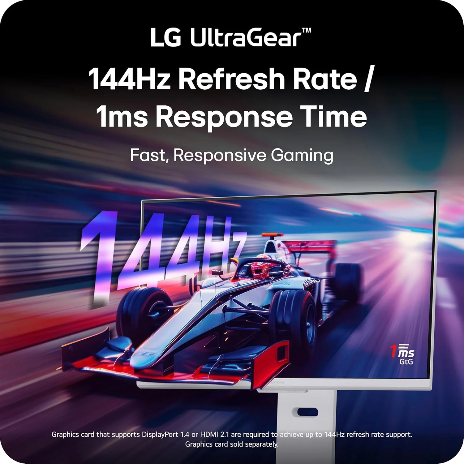 مانیتور گیمینگ 32 اینچی LG 32G810SA-W Ultragear 4K UHD (3840 x 2160) IPS، 144 هرتز، 1 میلی‌ثانیه، سازگار با NVIDIA G-Sync، AMD FreeSync Premium، VESA DisplayHDR 400، HDMI، DisplayPort، USB Type-C، سفید