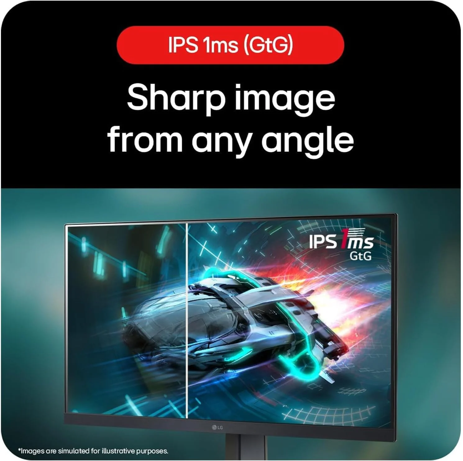 مانیتور گیمینگ ال‌جی Ultragear 24GS65F، ۲۴ اینچ (۶۰.۹۶ سانتی‌متر)، IPS، فول اچ‌دی ۱۹۲۰ در ۱۰۸۰، ۱۸۰ هرتز، مشکی، ۱ میلی‌ثانیه، HDR 10، سازگار با NVIDIA G-Sync، AMD FreeSync، پایه قابل تنظیم ارتفاع/چرخش/شیب، مانیتور گیمینگ بدون حاشیه
