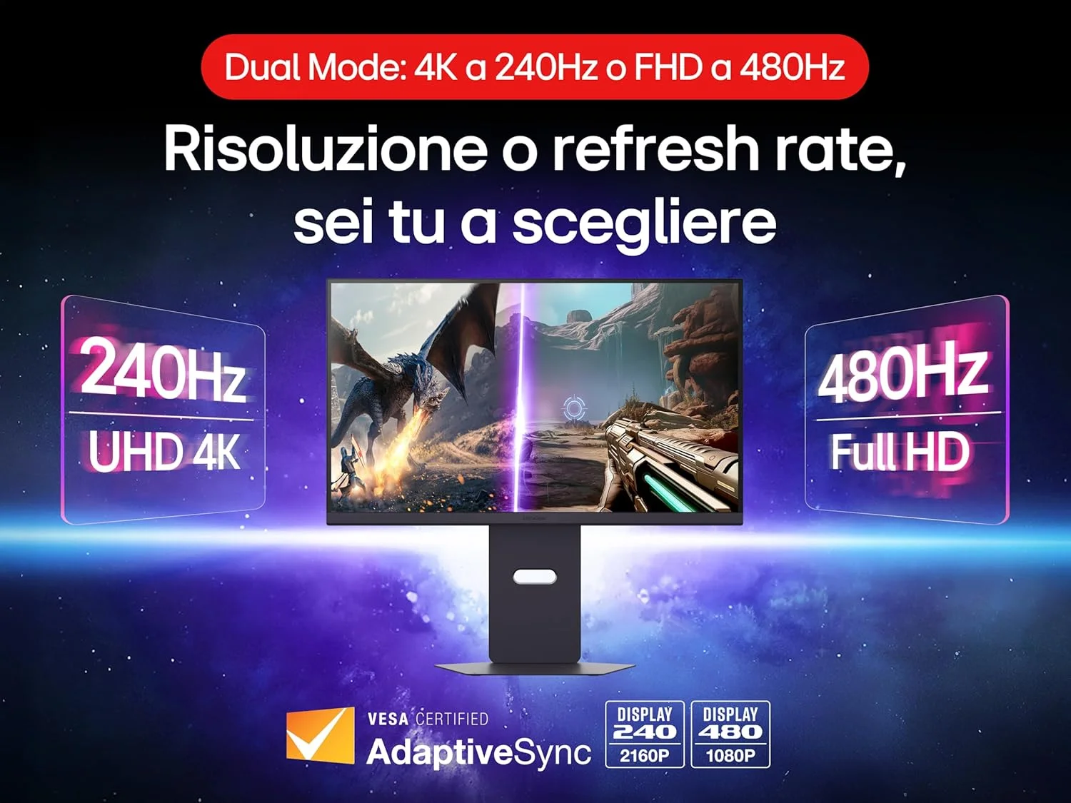 مانیتور گیمینگ ال‌جی UltraGear مدل 27G850A-B، پنل Nano IPS، 27 اینچ، (3840x2160)، 240 هرتز، 1 میلی‌ثانیه (GtG)، پوشش 99% DCI-P3، سازگار با G-Sync و FreeSync Premium Pro، قابلیت چرخش، خاکستری بنفش