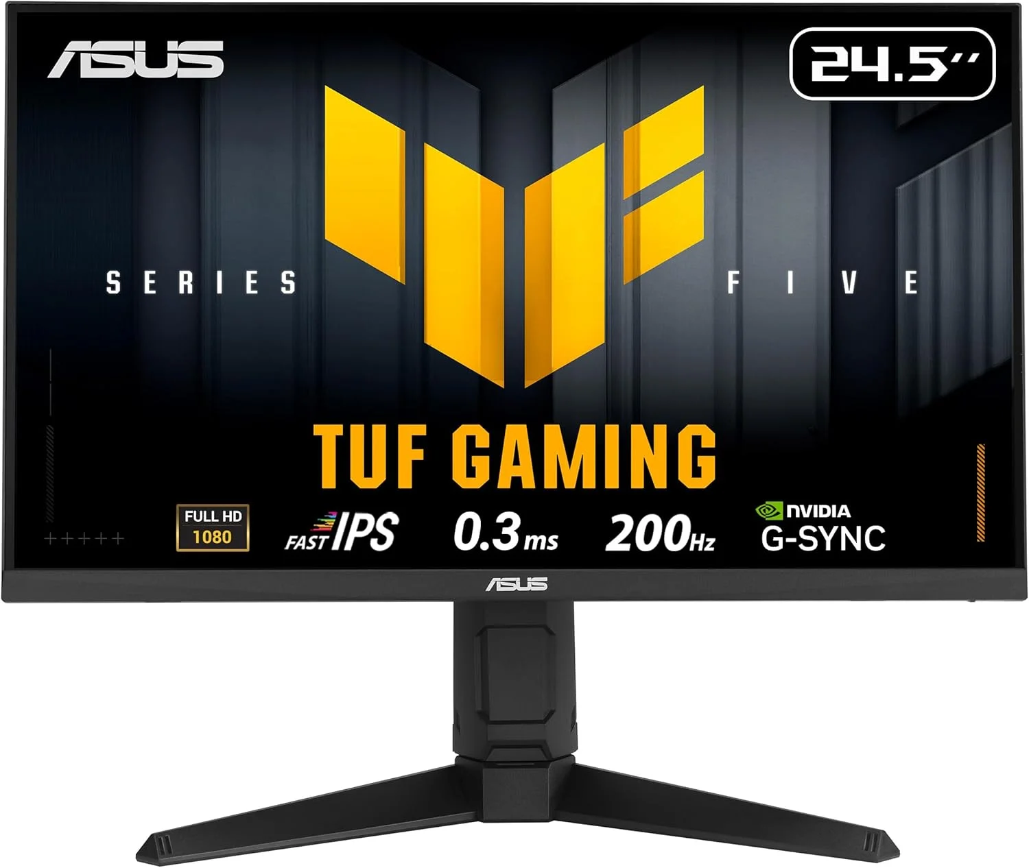 مانیتور گیمینگ 24.5 اینچی ASUS TUF Gaming Series 5 - VG259QL5A – Full HD (1920x1080)، 200 هرتز، Fast IPS، ELMB، 0.3ms GTG (حداقل)، بلندگوی استریو، DisplayWidget Center، تنظیم ارتفاع