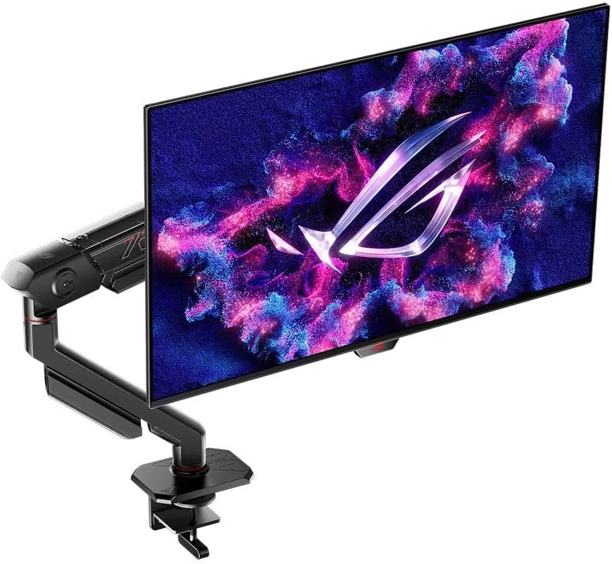 مانیتور گیمینگ 27 اینچی ASUS ROG Swift (26.5 اینچ قابل مشاهده) 1440P OLED DSC (PG27AQDM-R) - QHD (2560x1440) 240 هرتز، 0.03 میلی‌ثانیه، سازگار با G-SYNC، پوشش 99% DCI-P3، 10 بیتی واقعی، دارای بازوی مانیتور