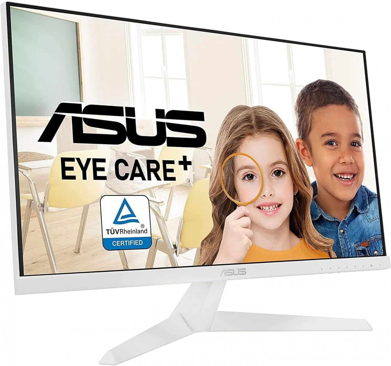مانیتور مراقبت از چشم ASUS VY249HE، سایز 23.8 اینچ FHD IPS، نرخ نوسازی 75 هرتز، زمان پاسخگویی 1 میلی‌ثانیه MPRT، FreeSync، فیلتر نور آبی، بدون پرش تصویر، ضد باکتری (بازسازی شده)
