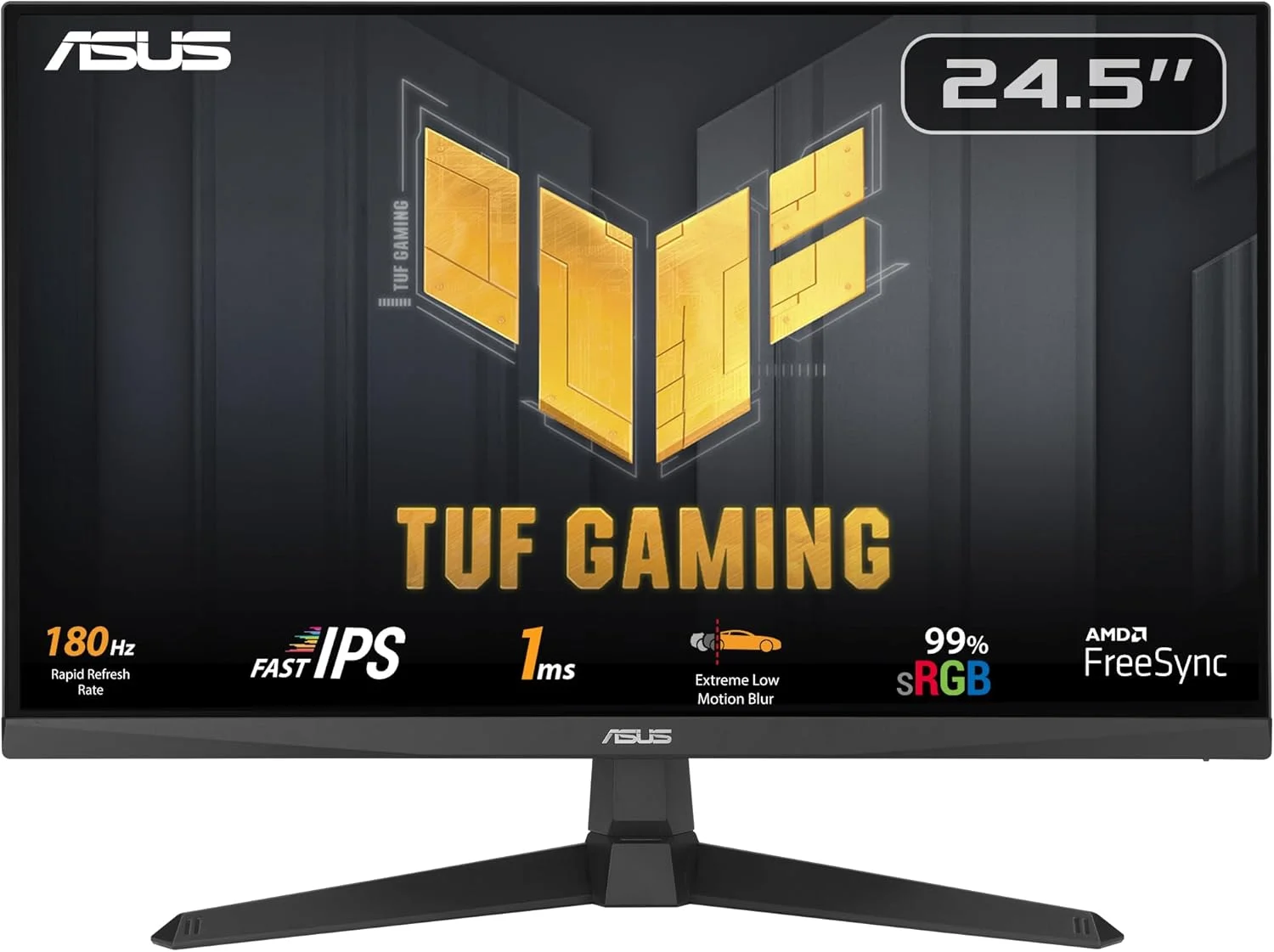 مانیتور گیمینگ ایسوس TUF Gaming VG259Q3A – 25 اینچ (24.5 اینچ قابل مشاهده)، Full HD (1920x1080)، 180 هرتز، Fast IPS، ELMB، 1 میلی‌ثانیه (GTG)، FreeSync™، Variable Overdrive، 99% sRGB