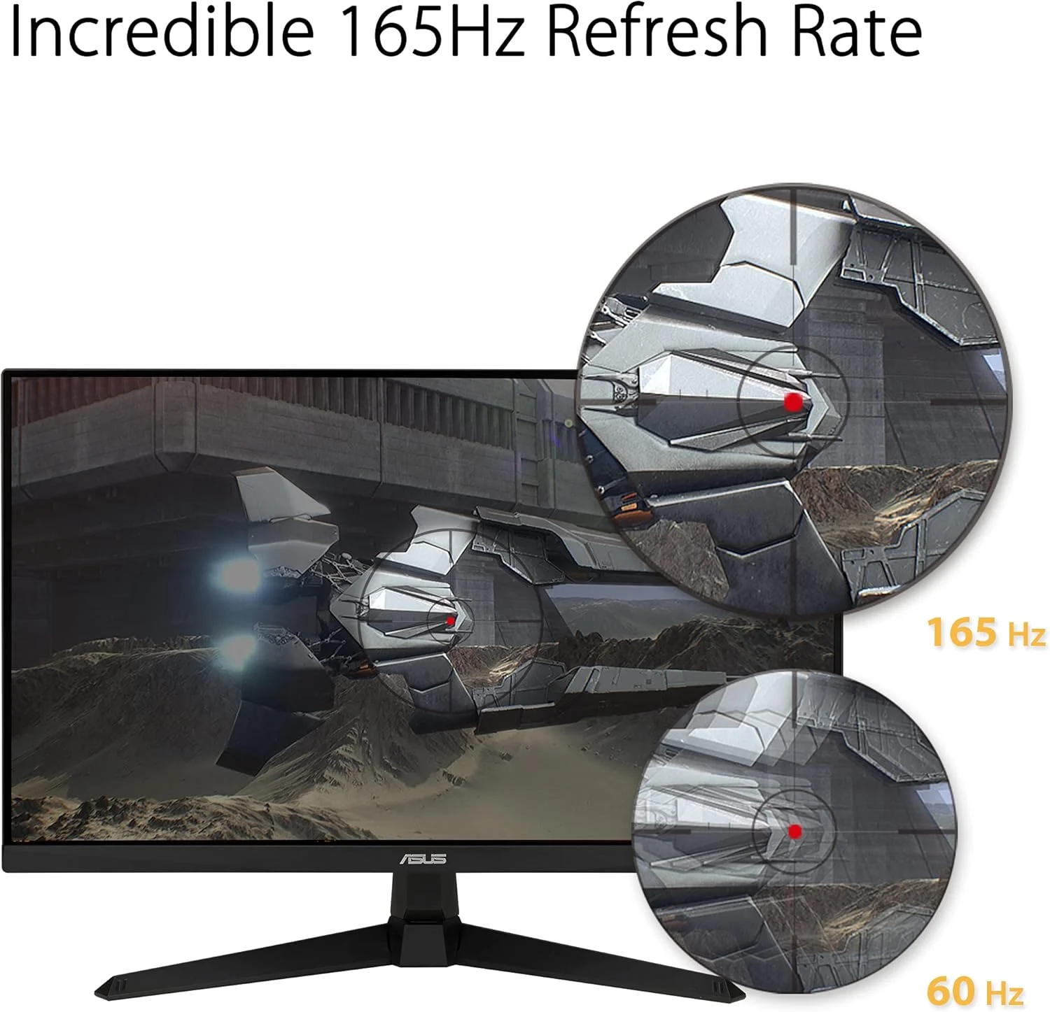 مانیتور گیمینگ 27 اینچی ایسوس TUF Gaming - فول اچ دی، 165 هرتز (پشتیبانی از 144 هرتز)، 1 میلی ثانیه، Extreme Low Motion Blur، FreeSync Premium، Shadow Boost، Eye Care، HDMI، DisplayPort، قابل تنظیم شیب - VG277Q1A، مشکی - تصویر 3 مانیتور گیمینگ 27 اینچی ایسوس TUF Gaming - فول اچ دی، 165 هرتز (پشتیبانی از 144 هرتز)، 1 میلی ثانیه، Extreme Low Motion Blur، FreeSync Premium، Shadow Boost، Eye Care، HDMI، DisplayPort، قابل تنظیم شیب - VG277Q1A، مشکی - تصویر 3