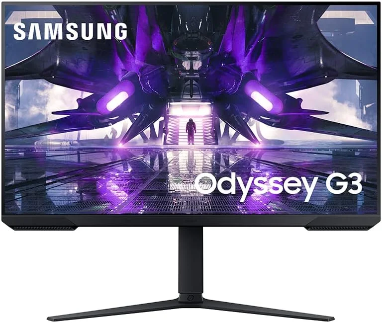 مانیتور گیمینگ 32 اینچی سامسونگ Odyssey G32A سری FHD 1080p، نرخ نوسازی 165 هرتز، زمان پاسخگویی 1 میلی‌ثانیه، Full HD، FreeSync، پایه قابل تنظیم ارتفاع، طراحی بدون حاشیه (LS32AG320NUXXU)، مشکی (بازسازی شده)