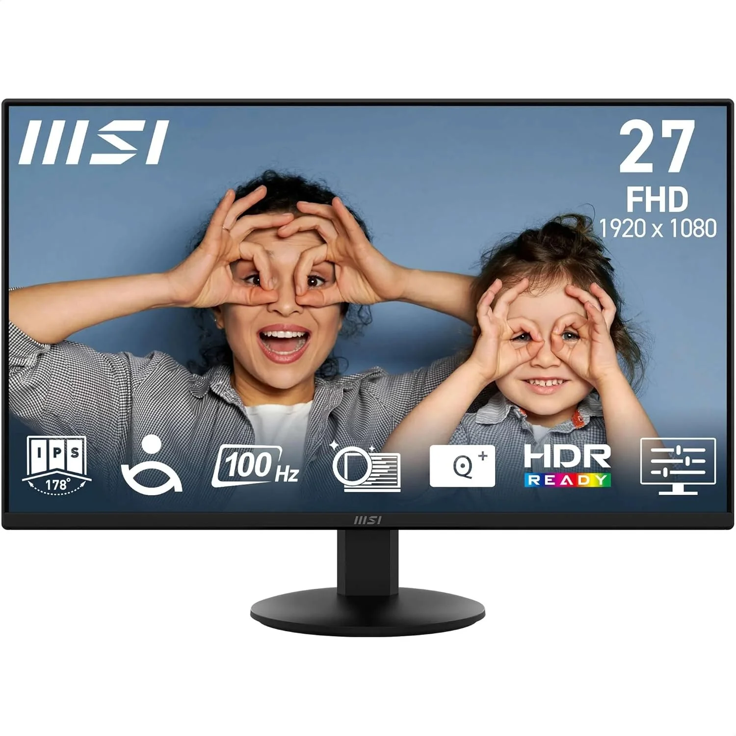 مانیتور اداری 27 اینچی MSI PRO MP272L FHD - پنل IPS با رزولوشن 1920x1080، بدون حاشیه در 4 طرف، نرخ تازه سازی 100 هرتز، صفحه نمایش محافظ چشم، قابلیت تنظیم شیب - HDMI 1.4b, DP (1.2a)
