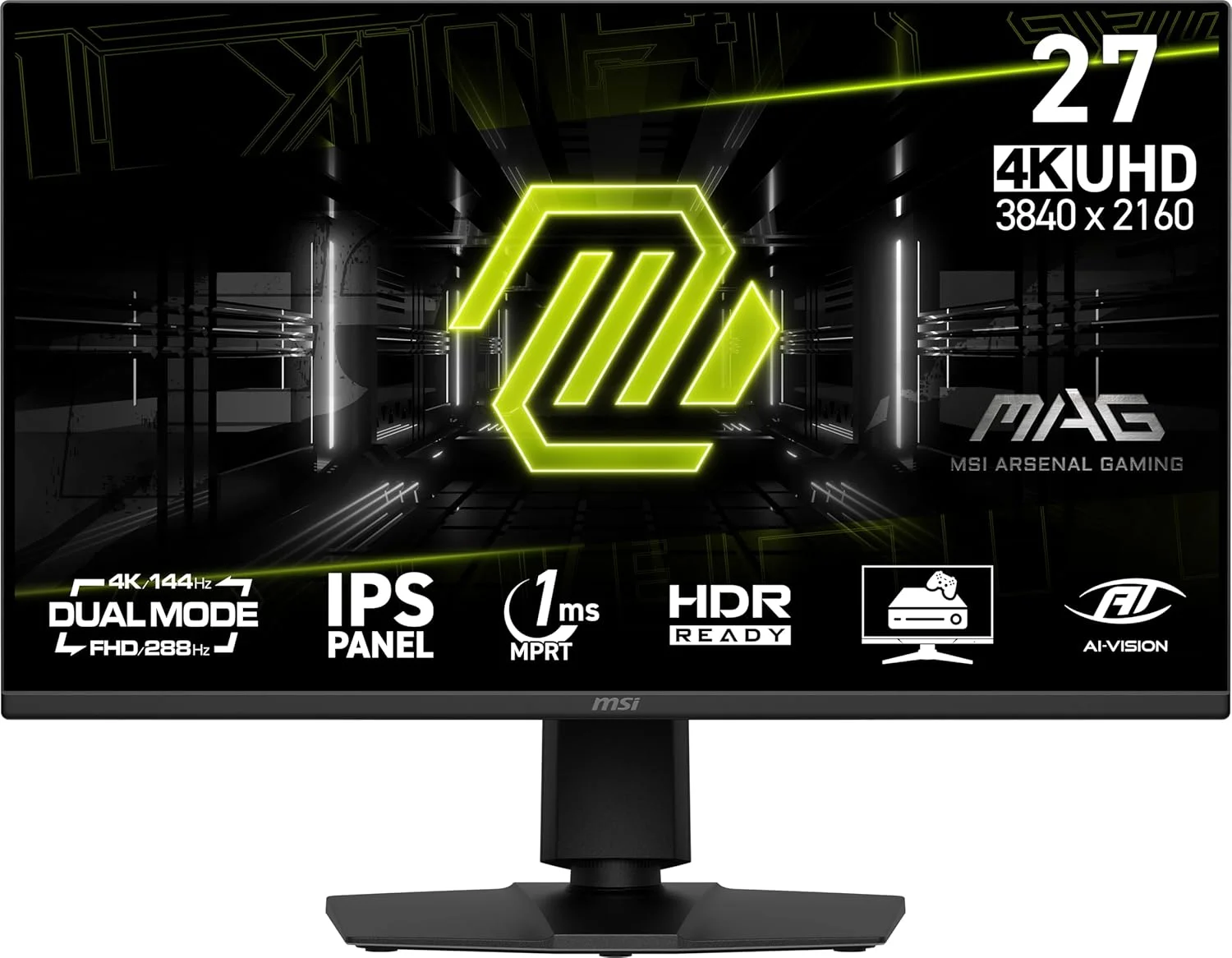 مانیتور کامپیوتر ام اس آی MAG 275UPD E14 سایز 68.6 سانتی متر [27 اینچ] 3840 x 2160 پیکسل 4K Ultra HD مشکی (MSI 27 IPS MAG 275UPD E14)