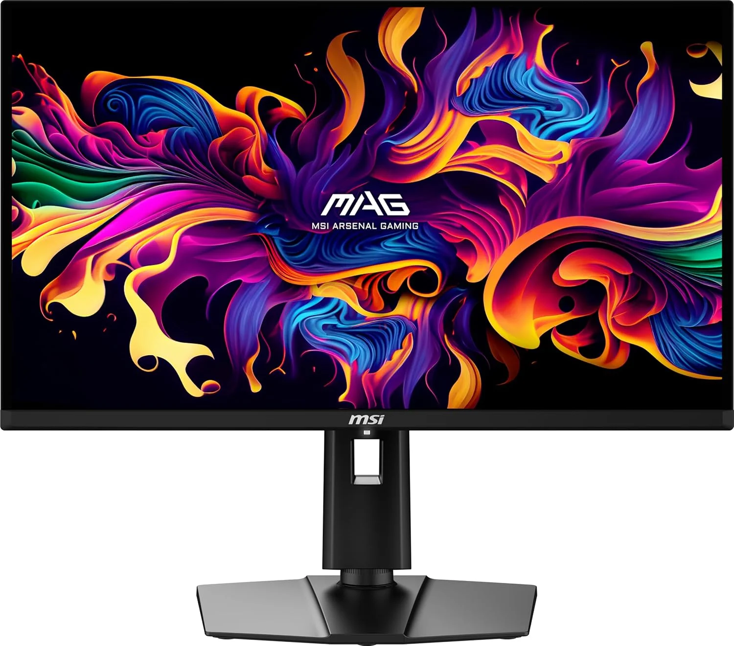 مانیتور گیمینگ 27 اینچی MSI MAG 271QPX QD-OLED E2، رزولوشن 2560x1440 (QHD)، زمان پاسخگویی 0.03 میلی‌ثانیه، نرخ تازه‌سازی 240 هرتز، True Black HDR 400، دارای پورت HDMI و DP، قابلیت تنظیم ارتفاع و شیب