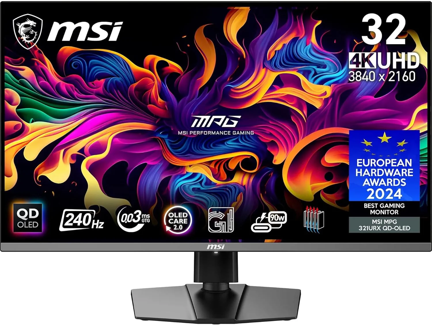مانیتور گیمینگ ام‌اس‌آی مدل MPG 321URX QD-OLED سایز 31.5 اینچ