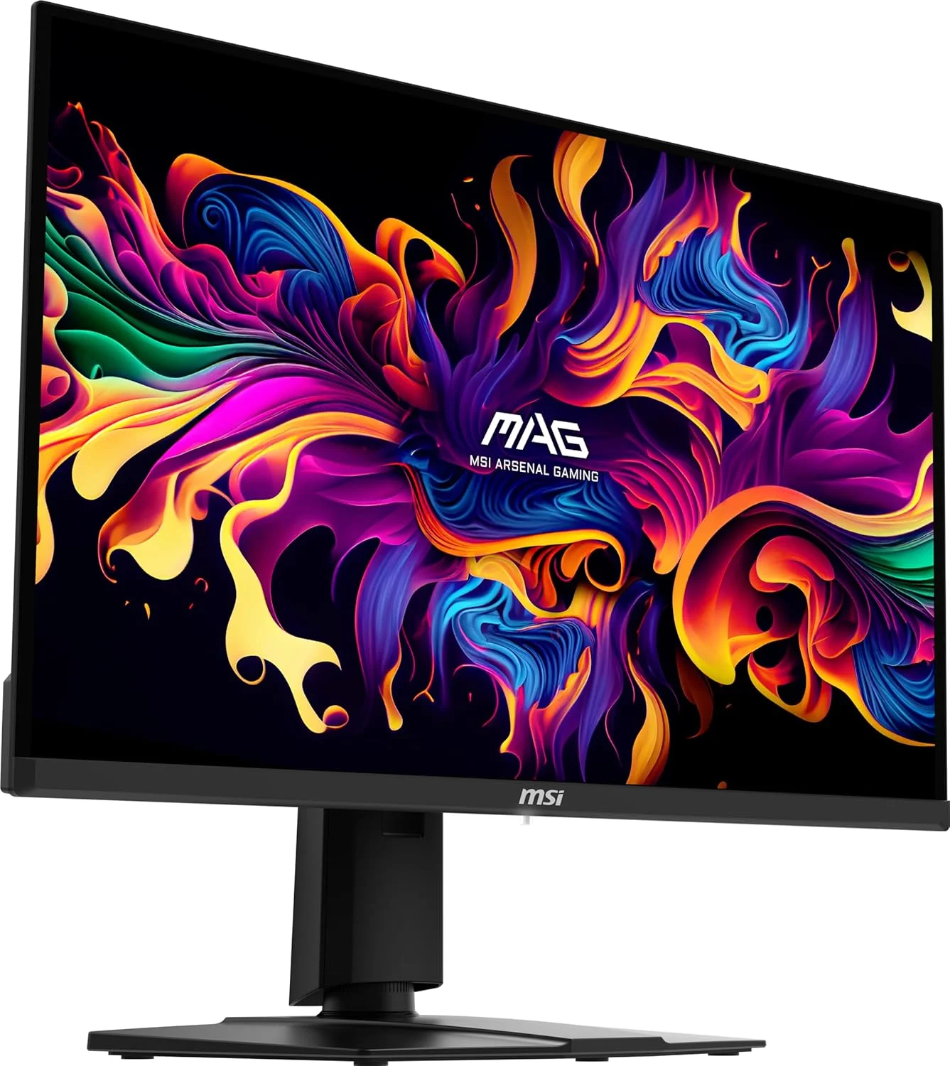 مانیتور گیمینگ 27 اینچی MSI MAG 271QPX QD-OLED، رزولوشن 2560x1440 (QHD)، زمان پاسخ‌دهی OLED 0.03 میلی‌ثانیه، نرخ تازه‌سازی 360 هرتز، True Black HDR 400، دارای پورت HDMI، پورت DP، USB Type C، قابلیت تنظیم شیب و ارتفاع