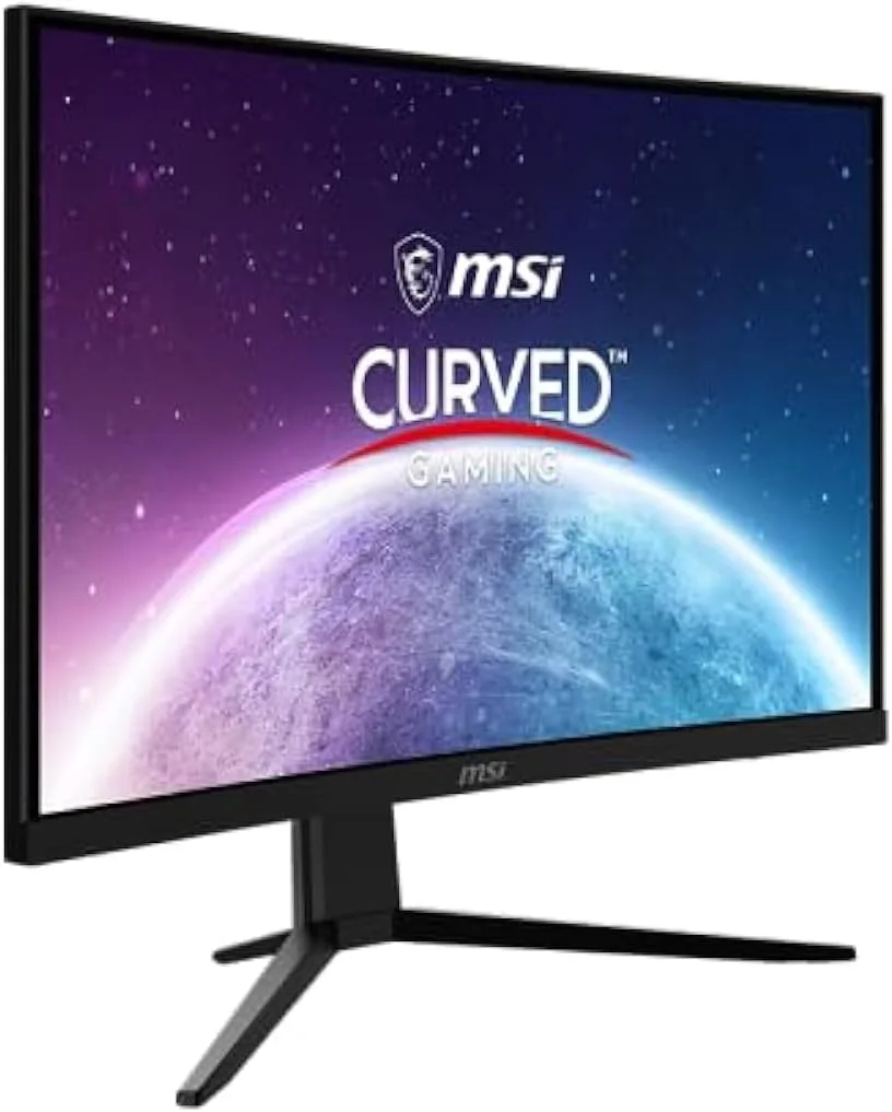 مانیتور گیمینگ خمیده ام اس آی G242C با اندازه 23.6 اینچ، زمان پاسخگویی 1 میلیثانیه، نرخ تازهسازی 170 هرتز، طراحی بدون حاشیه، AMD FreeSync، رزولوشن 1920x1080 FHD، ضد تابش نور - مشکی، VGA مانیتور گیمینگ خمیده ام اس آی G242C با اندازه 23.6 اینچ، زمان پاسخگویی 1 میلیثانیه، نرخ تازهسازی 170 هرتز، طراحی بدون حاشیه، AMD FreeSync، رزولوشن 1920x1080 FHD، ضد تابش نور - مشکی، VGA