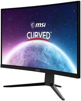 مانیتور گیمینگ خمیده ام اس آی G242C با اندازه 23.6 اینچ، زمان پاسخگویی 1 میلی‌ثانیه، نرخ تازه‌سازی 170 هرتز، طراحی بدون حاشیه، AMD FreeSync، رزولوشن 1920x1080 FHD، ضد تابش نور - مشکی، VGA - تصویر 2