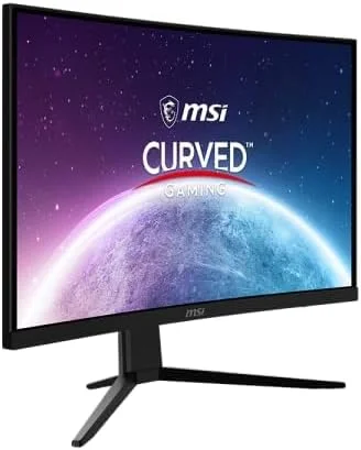 مانیتور گیمینگ خمیده ام اس آی G242C با اندازه 23.6 اینچ، زمان پاسخگویی 1 میلی‌ثانیه، نرخ تازه‌سازی 170 هرتز، طراحی بدون حاشیه، AMD FreeSync، رزولوشن 1920x1080 FHD، ضد تابش نور - مشکی، VGA - تصویر 3