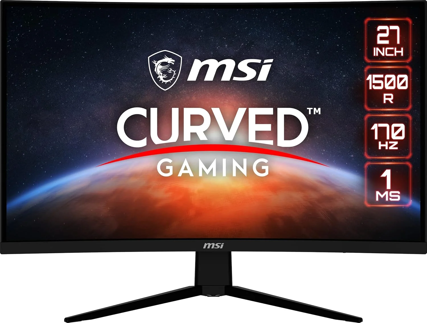 مانیتور گیمینگ 27 اینچی MSI G273CQ، رزولوشن 2560 x 1440 (QHD)، پنل VA، نرخ تازهسازی 170 هرتز، FreeSync Premium، HDR Ready، دارای پورت HDMI و DisplayPort، قابلیت تنظیم شیب، رنگ مشکی مانیتور گیمینگ 27 اینچی MSI G273CQ، رزولوشن 2560 x 1440 (QHD)، پنل VA، نرخ تازهسازی 170 هرتز، FreeSync Premium، HDR Ready، دارای پورت HDMI و DisplayPort، قابلیت تنظیم شیب، رنگ مشکی