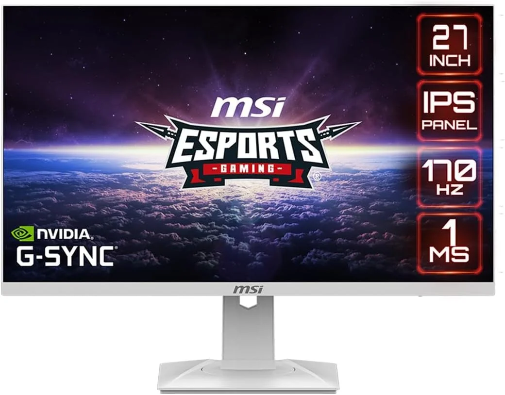 مانیتور گیمینگ 27 اینچی MSI سفید QHD (2560 x 1440) بدون بازتاب نور با حاشیه فوق العاده باریک 170 هرتز 1 میلی ثانیه Rapid IPS (OPTIX G274QRFW) مانیتور گیمینگ 27 اینچی MSI سفید QHD (2560 x 1440) بدون بازتاب نور با حاشیه فوق العاده باریک 170 هرتز 1 میلی ثانیه Rapid IPS (OPTIX G274QRFW)