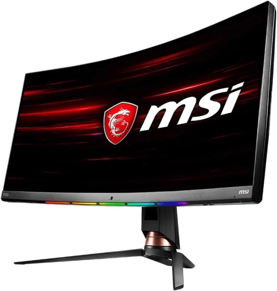 مانیتور گیمینگ خمیده MSI Optix MPG341CQR - سایز 34 اینچ، 21:9 UWQHD (3440x1440)، 2K، VA، نرخ نوسازی 144 هرتز، زمان پاسخگویی 1 میلیثانیه، انحنای 1800R، FreeSync، HDR، RGB، پایه قابل تنظیم، DisplayPort، HDMI، Type-C، Anti-Flicker، کاهش نور آبی مانیتور گیمینگ خمیده MSI Optix MPG341CQR - سایز 34 اینچ، 21:9 UWQHD (3440x1440)، 2K، VA، نرخ نوسازی 144 هرتز، زمان پاسخگویی 1 میلیثانیه، انحنای 1800R، FreeSync، HDR، RGB، پایه قابل تنظیم، DisplayPort، HDMI، Type-C، Anti-Flicker، کاهش نور آبی