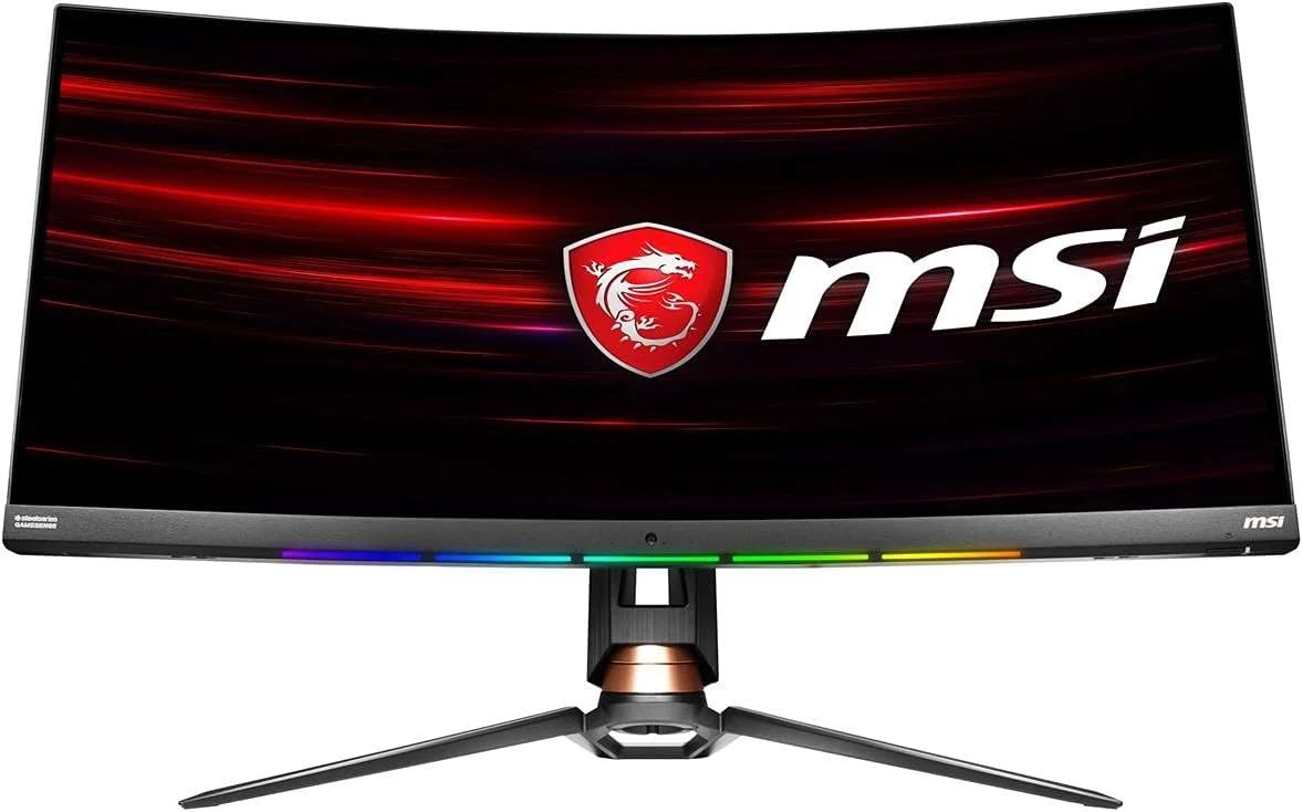 مانیتور گیمینگ خمیده 34 اینچی MSI با رزولوشن 3K، نرخ نوسازی 144 هرتز، زمان پاسخگویی 1 میلی‌ثانیه، HDR 400، نسبت تصویر 21:9 فوق عریض و پنل بدون انعکاس نور (OPTIX MPG341CQR)، مشکی - تصویر 2