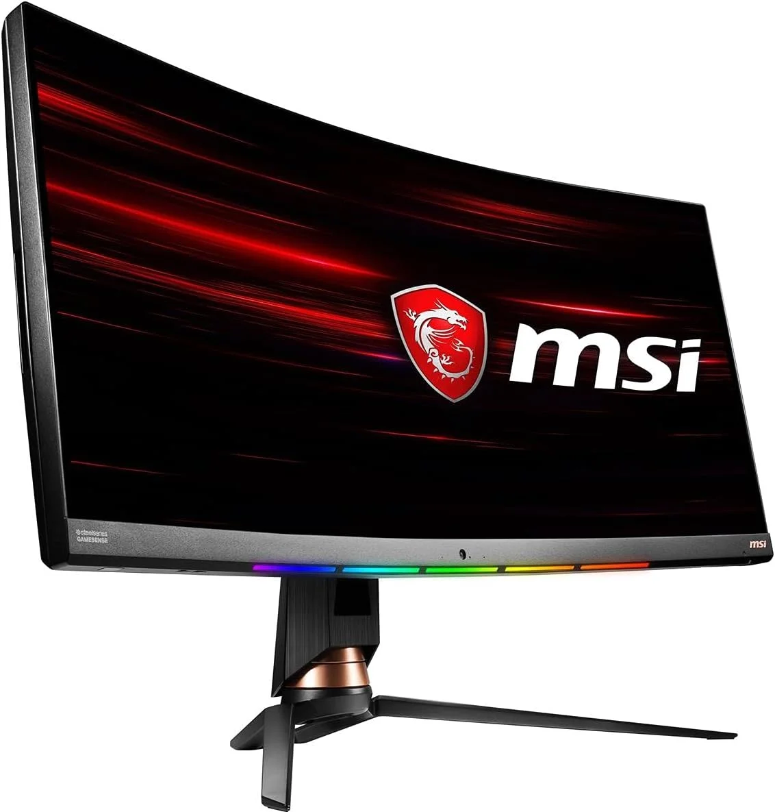 مانیتور گیمینگ خمیده 34 اینچی MSI با رزولوشن 3K، نرخ نوسازی 144 هرتز، زمان پاسخگویی 1 میلی‌ثانیه، HDR 400، نسبت تصویر 21:9 فوق عریض و پنل بدون انعکاس نور (OPTIX MPG341CQR)، مشکی - تصویر 3
