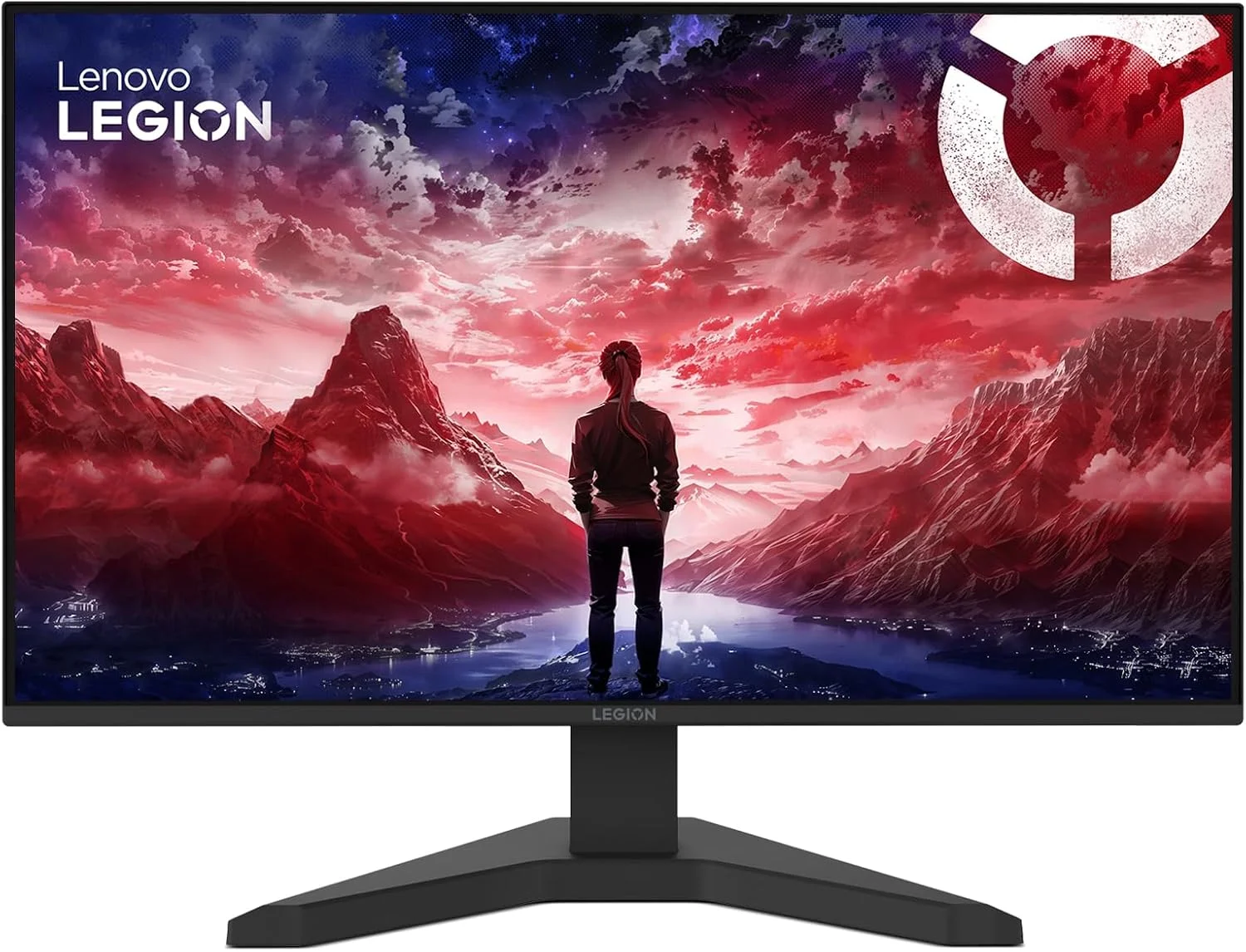 مانیتور گیمینگ 27 اینچی لنوو Legion R27s FHD (1920 x 1080) IPS، زمان پاسخگویی 1 میلی‌ثانیه MPRT، نرخ تازه‌سازی 144 هرتز، دارای پورت‌های 1x HDMI 2.1 + DisplayPort 1.2، به همراه کابل DisplayPort، قابلیت تنظیم شیب - مشکی کلاغی