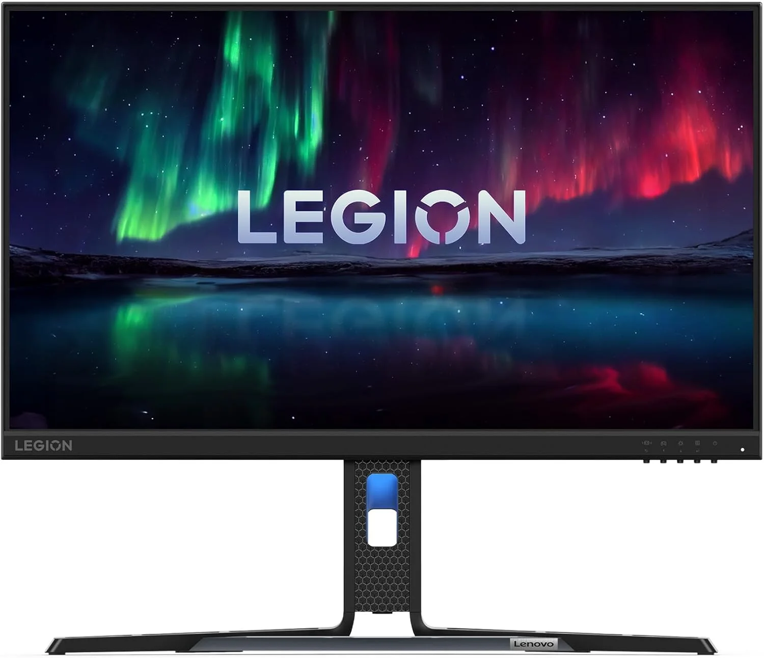 مانیتور گیمینگ لنوو Legion R24e - صفحه نمایش 23.8 اینچی تخت FHD - نرخ نوسازی 180 هرتز - زمان پاسخگویی 1 میلی ثانیه - AMD FreeSync - HDRDecode، HDMI 2.1، DP 1.4، صدا - پایه با قابلیت تنظیم ارتفاع/شیب/چرخش - مشکی کلاغی