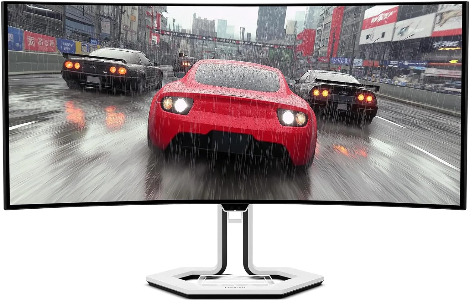 مانیتور گیمینگ خمیده 34 اینچی لنوو Legion Pro 34WD-10 – نمایشگر 34 اینچی WQHD OLED – نرخ نوسازی 240 هرتز – AMD FreeSync™ PremiumPro – HDR TB400 – زمان پاسخگویی 0.03 میلی‌ثانیه MPRT – KVM، USB-C، HDMI 2.1، DP 1.4 – پایه ارگونومیک قابل تنظیم – مشکی کلاغی