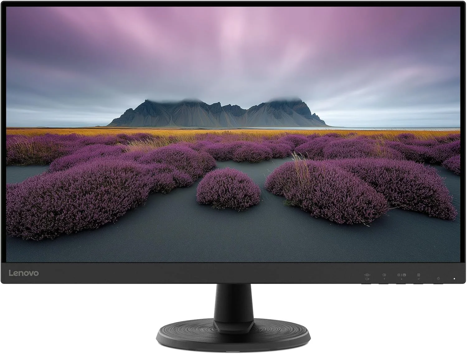مانیتور لنوو D27-40، 68.6 سانتی متر VA FHD (1920x1080) / تخت / 3 طرف بدون حاشیه / VGA، HDMI 1.4، خروجی صدا / 75 هرتز / 4 میلی ثانیه / 250 نیت / 72% NTSC / قابلیت تنظیم شیب / LBL