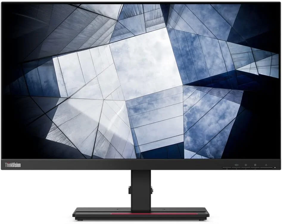 مانیتور 24 اینچی کیو اچ دی آی پی اس لنوو ThinkVision P24h-2L با پورت های HDMI، DisplayPort، USB-C، RJ45، USB3.2، قابلیت چرخش، تنظیم ارتفاع - مشکی کلاغی