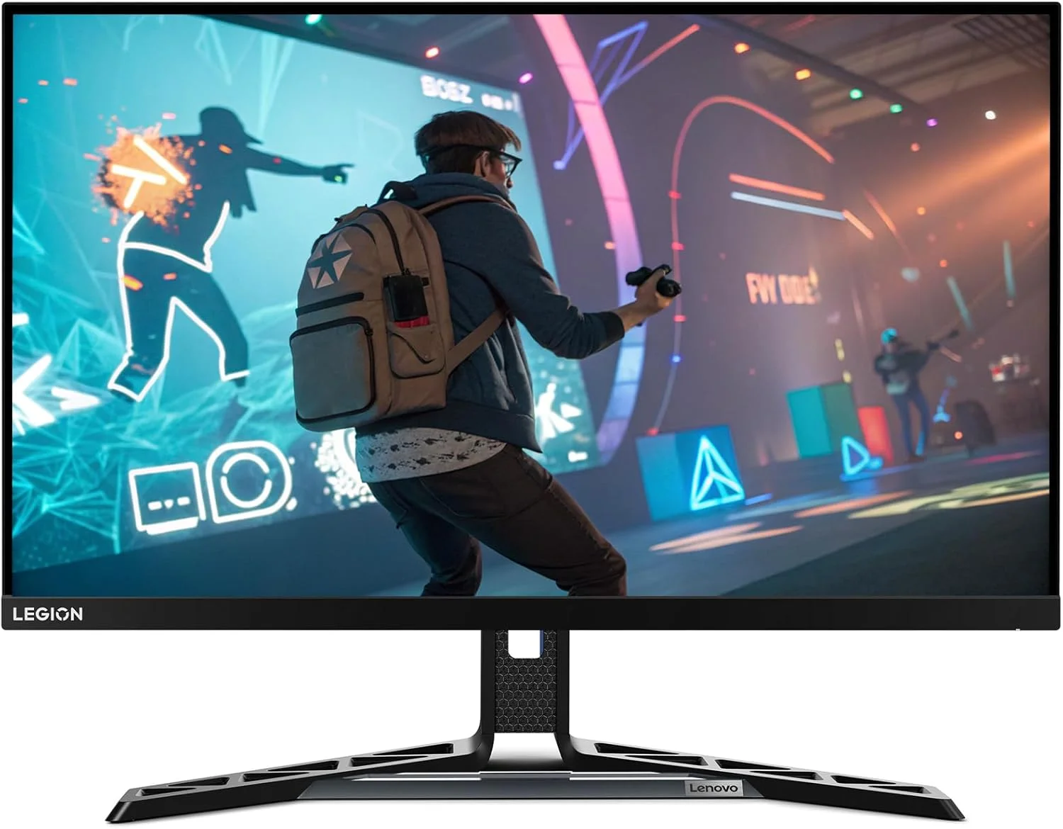 مانیتور لنوو Legion Y27q-30 - 2025 - مانیتور گیمینگ - نمایشگر 27 اینچی QHD IPS - نرم افزار Lenovo Artery - AMD FreeSync™ Premium - طراحی Raven Black NearEdgeless