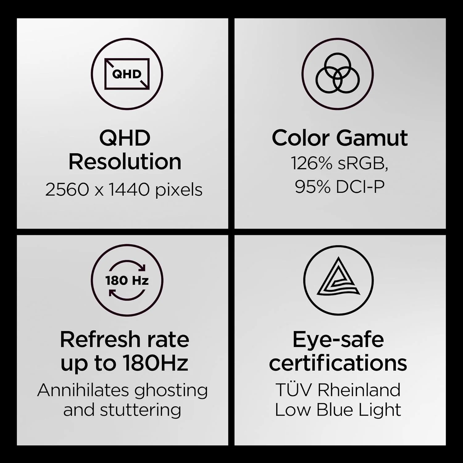 مانیتور لنوو Legion Y27q-30 - 2025 - مانیتور گیمینگ - نمایشگر 27 اینچی QHD IPS - نرم افزار Lenovo Artery - AMD FreeSync™ Premium - طراحی Raven Black NearEdgeless - تصویر 2