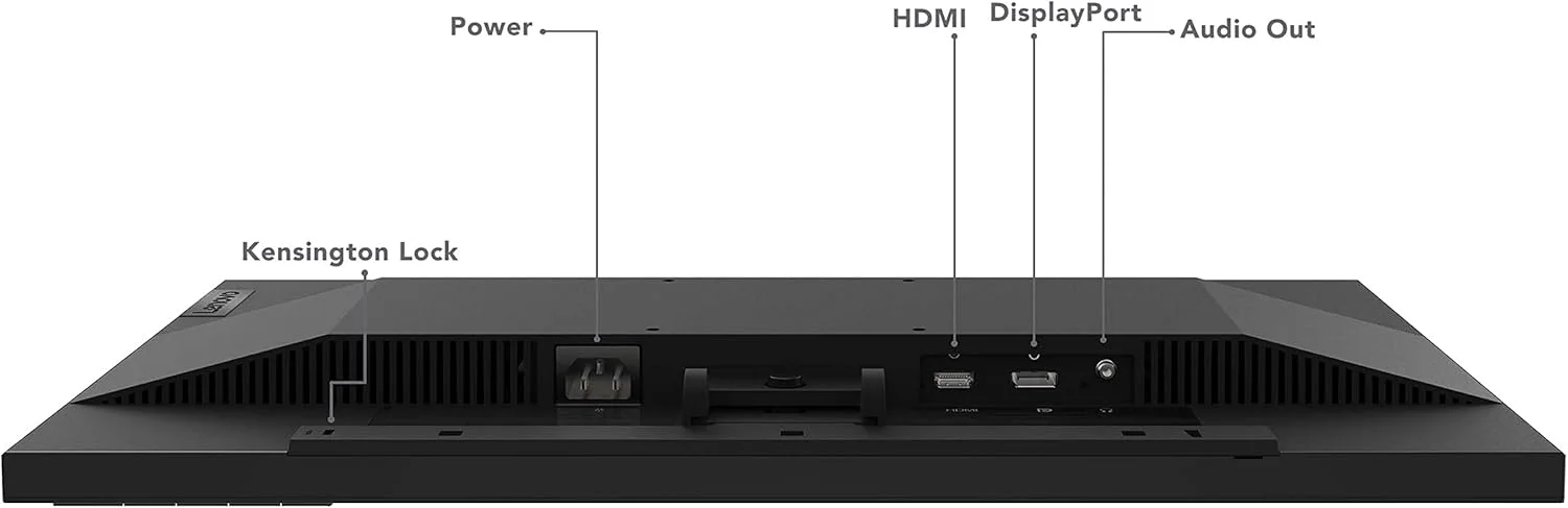 مانیتور گیمینگ 23.8 اینچی FHD لنوو G24e-20 (VA، 120 هرتز، 1 میلی‌ثانیه، HDMI، DP، AMD FreeSync، Eye Comfort) - پایه قابل تنظیم، مشکی کلاغی - تصویر 2