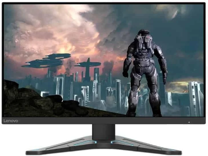 مانیتور گیمینگ 24 اینچی لنوو G24-20 با کیفیت FHD (1080p) (پنل IPS، 144 هرتز، 0.5 میلی‌ثانیه، HDMI، DP) - مشکی کلاغی
