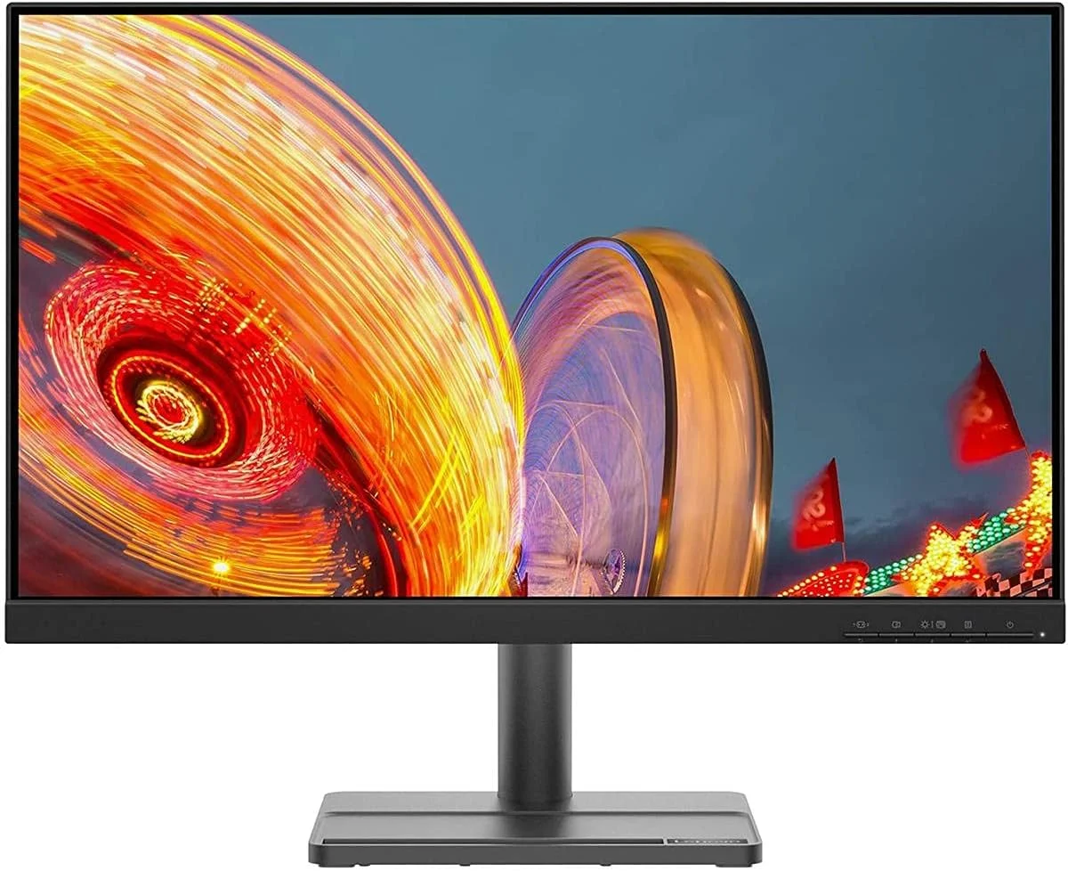 مانیتور فوق باریک 23.8 اینچی FHD لنوو مدل L24e-30، پنل VA، FreeSync، طراحی NearEdgeless در 3 طرف، 75 هرتز، 4 میلی‌ثانیه، HDMI، VGA، قابلیت نصب VESA، مشکی