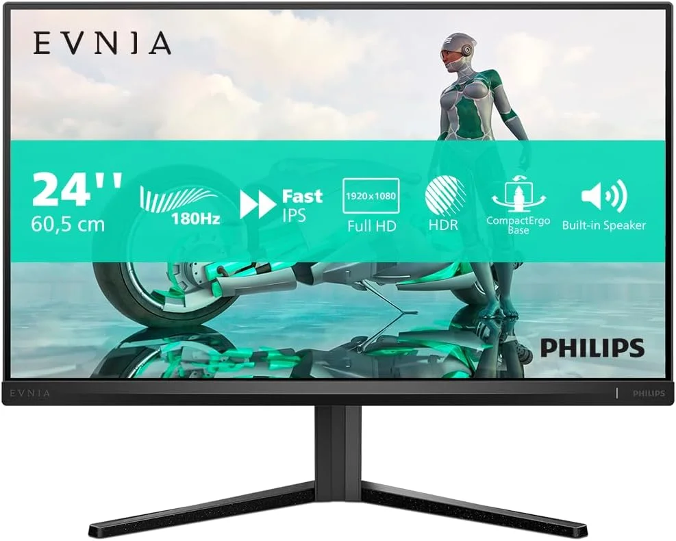 مانیتور گیمینگ 24 اینچی فیلیپس مدل 24M2N3200AM - Full HD، نرخ نوسازی 180 هرتز، زمان پاسخگویی 1 میلیثانیه GtG، FreeSync Premium، سازگار با G-Sync (1920x1080، 2x HDMI، DisplayPort) مشکی/خاکستری - تصویر 2 مانیتور گیمینگ 24 اینچی فیلیپس مدل 24M2N3200AM - Full HD، نرخ نوسازی 180 هرتز، زمان پاسخگویی 1 میلیثانیه GtG، FreeSync Premium، سازگار با G-Sync (1920x1080، 2x HDMI، DisplayPort) مشکی/خاکستری - تصویر 2