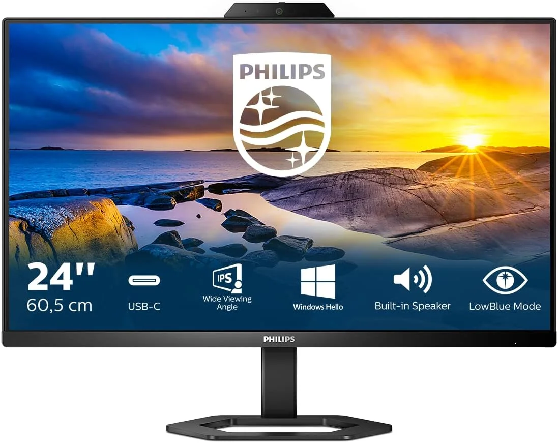 مانیتور ال سی دی فیلیپس با وب‌کم Windows Hello - مدل 24E1N5300HE/00