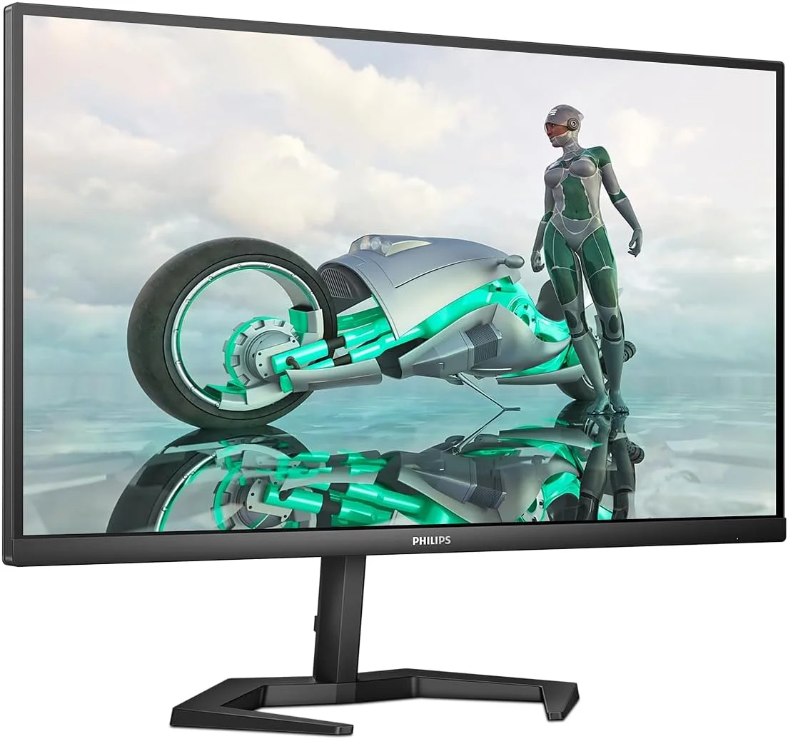 مانیتور گیمینگ 27 اینچی فیلیپس مدل 27M1N3200ZA - FHD، نرخ نوسازی 165 هرتز، پنل IPS با زمان پاسخگویی 1 میلی‌ثانیه، تاخیر ورودی کم، قابلیت تنظیم ارتفاع، دارای بلندگو (رزولوشن 1920x1080 در 165 هرتز، روشنایی 250 cd/m²، درگاه HDMI 2.0 / DP 1.2)