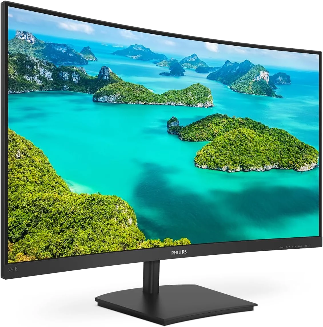 نمایشگر ال ای دی فیلیپس E Line 241E1SC00، 59.9 سانتی متر (23.6 اینچ)، 1920 x 1080 پیکسل، Full HD، مشکی