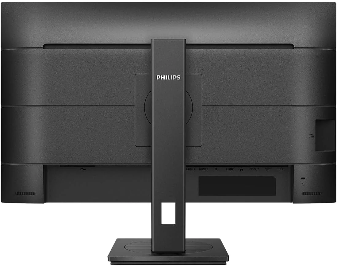 مانیتور 27 اینچی Philips 276B1 با کیفیت QHD، نرخ نوسازی 75 هرتز، زمان پاسخگویی 4 میلی‌ثانیه، پنل IPS، داک USB-C، بلندگوها، قابلیت تنظیم ارتفاع، حسگر نور (2560x1440, 300 cd/m², HDMI/DP/USB-C/USB 3.2, RJ45)