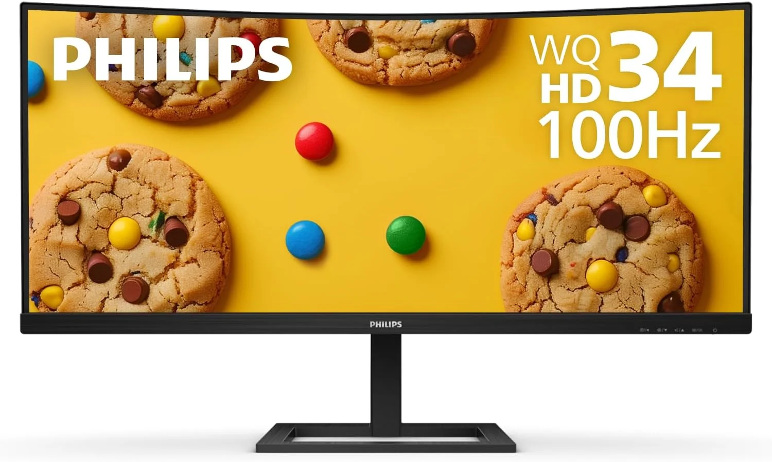 مانیتور خمیده بدون حاشیه التراواید 34 اینچی فیلیپس مدل 346E2CUAE، کیفیت QHD 3440x1440، نرخ نوسازی 100 هرتز، پوشش 121% sRGB، زمان پاسخگویی 1 میلی‌ثانیه MPRT، شارژ USB-C، قابلیت MultiView PIP/PBP، قابلیت تنظیم ارتفاع، مشکی